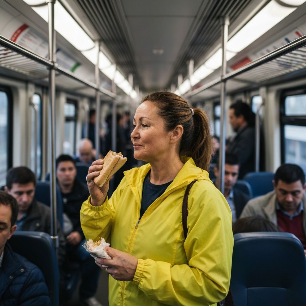 Eating while traveling